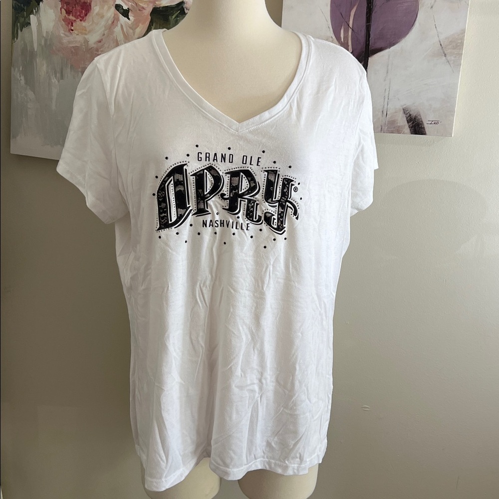 Grand Ole Opry Nashville Women’s White T-Shirt Size XXL